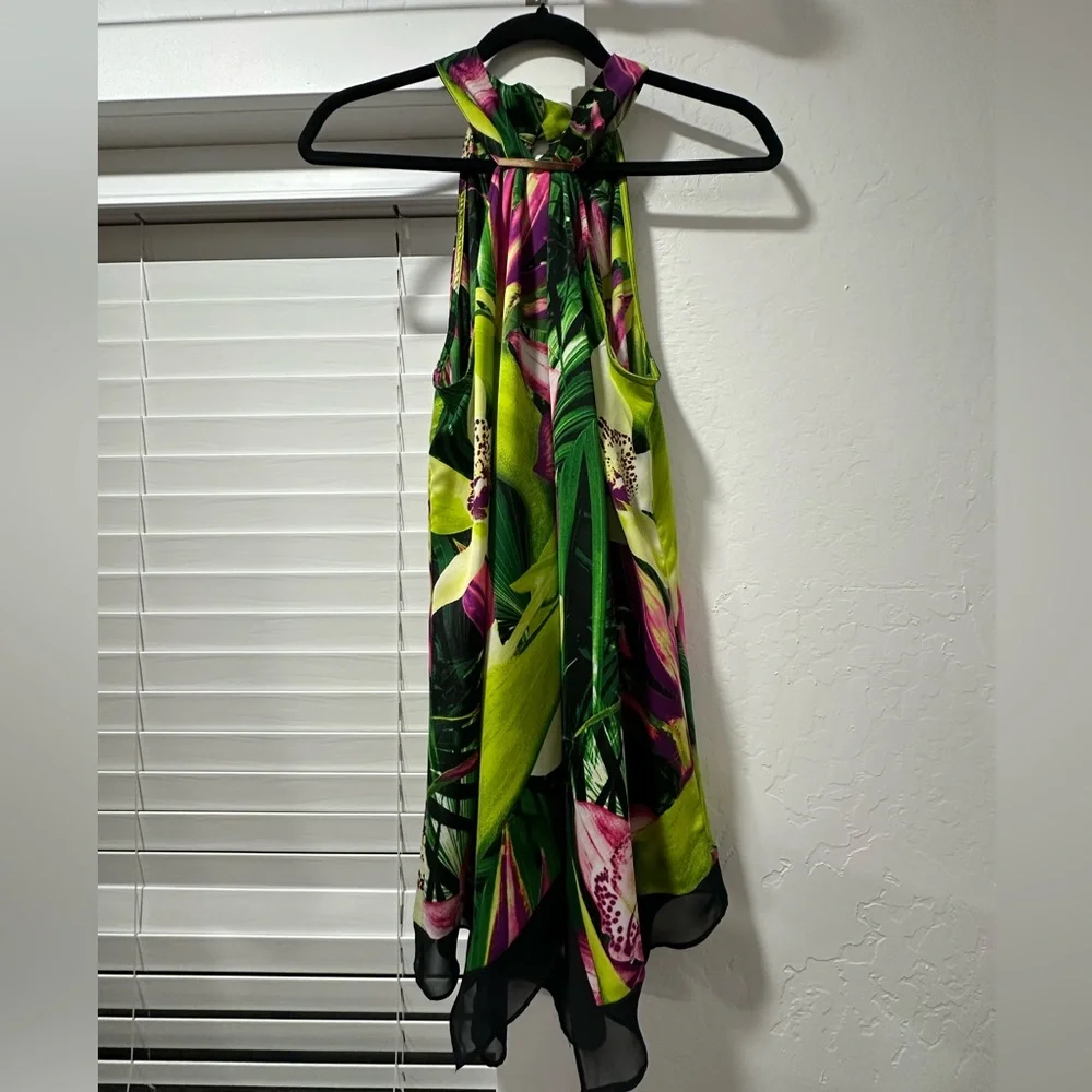 Worthington Floral Satin Blouse - Picture 6 of 7